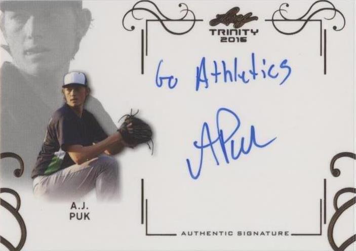 2016 Leaf Trinity - A.J. Puk #A-AJP - 1 of 1