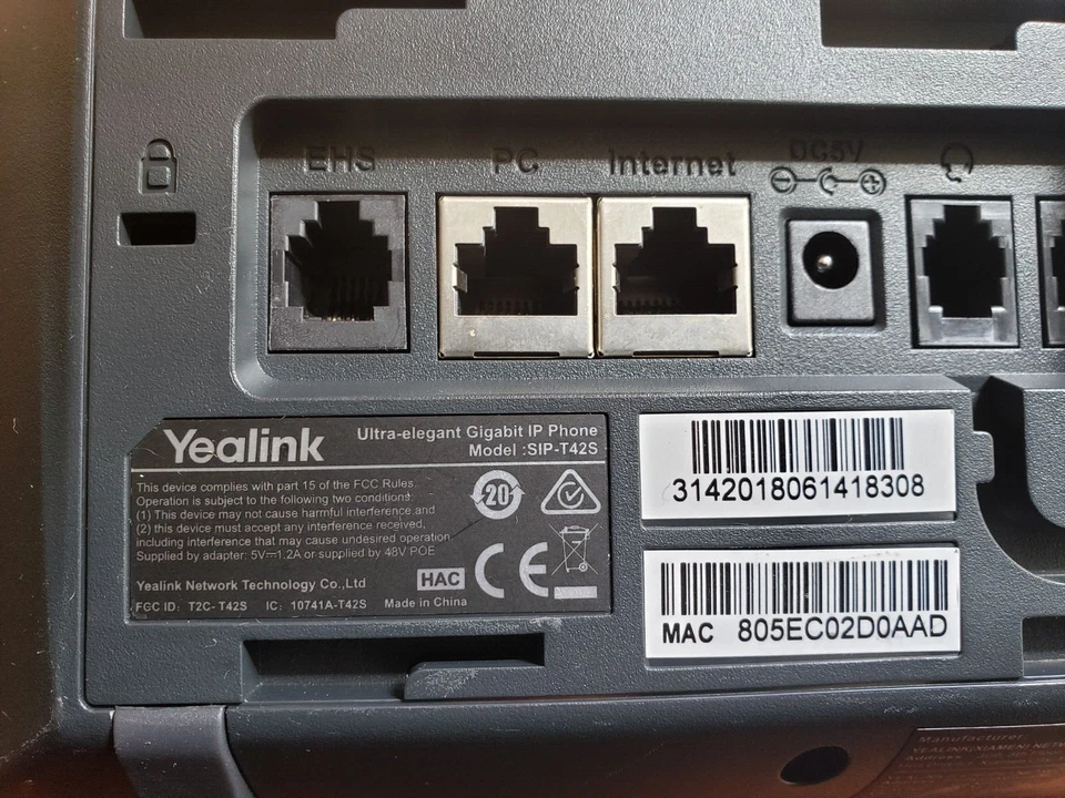 Telefone IP Gigabit Ultra Elegante Yealink SIP-T42S - Imagem 4 de 4