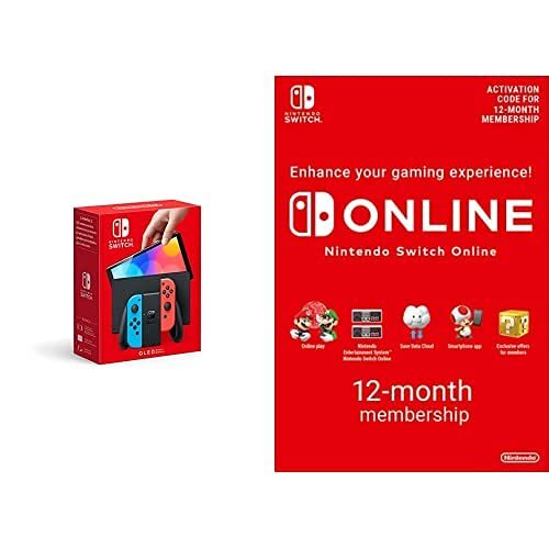 Nintendo Switch (OLED Model) - Neon Blue/Neon Red OLED Neon Re (Nintendo Switch)