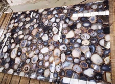 Natural Agate Geode Table Slab, Agate Center Hallway Furniture Decor Table Slab