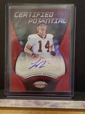 2018 Certified Potential Signatures Mirror Red /75 Trey Quinn Rookie Auto RC