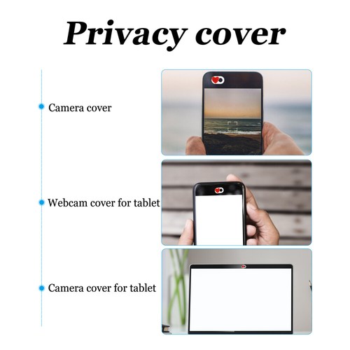2 PCS Sichtschutz Webcam-Abdeckung Für Tablet Kameraabdeckungs-Slide-Blocker - Bild 5 von 12