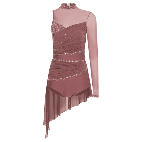 Women Dress Modern Dancewear Gymnastics Leotard Dance Costume Latin Lyrical - Picture 58 of 86