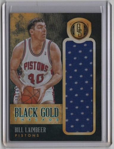 2013-14 Panini Gold Standard Black Gold Threads Bill Laimbeer #/49 Patch