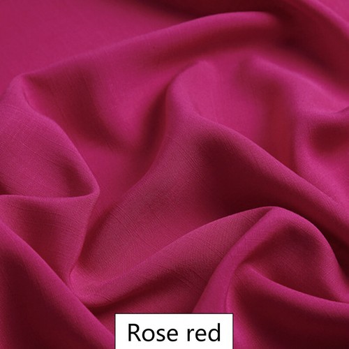Linen Cotton Fabric Plain Solid Color for DIY Dress Clothes Upholstery Material - Picture 28 of 32