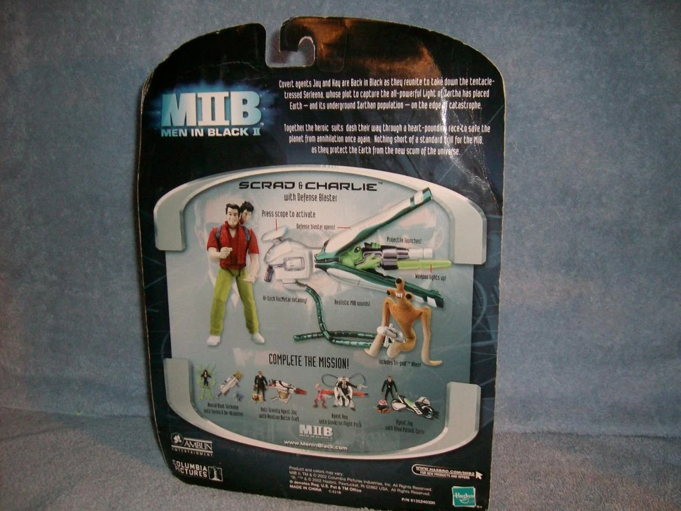 Men in Black II MIB 2 Scrad & Charlie Defense Blaster Tri-Pod Alien 2002 Hasbro2 - Image 2 of 3