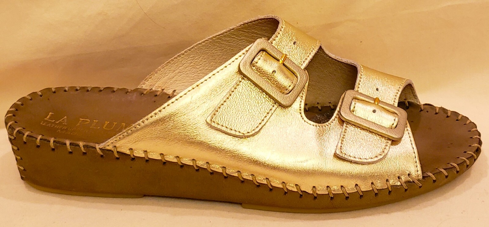 APL Sandali leggeri comodi La Plume Italy taglia EU 40 US ~9 5 10 oro