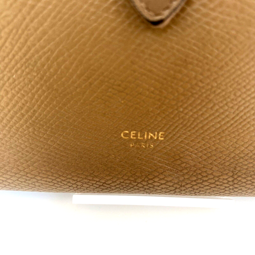 Celine Bifold Long Wallet Large Strap Leather Beige - Imagen 13 de 24