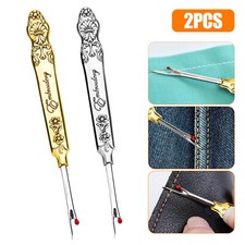 Retro Seam Ripper Sharp Steel Tip Stitch Unpicker Sewing Craft Tool Silver/Gold