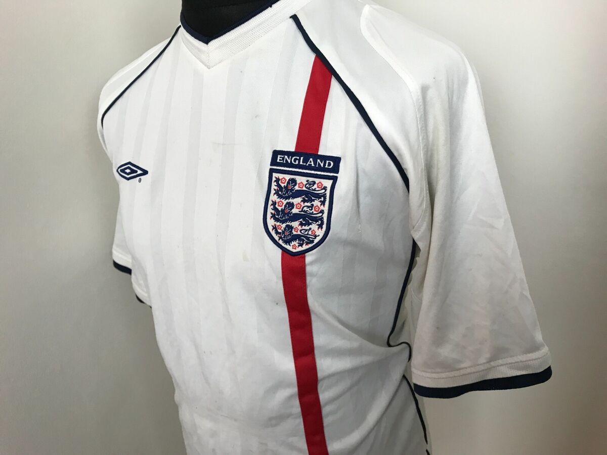 England Home football shirt 2001 - 2003 Vintage Umbro Soccer England Home football shirt 2001 - 2003 Vintage Umbro Soccer