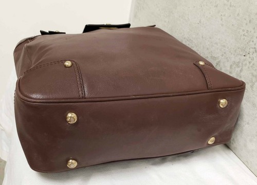Banana Republic Brown Leather Bucket Tote Shoulder Bag - Picture 5 of 7