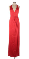 Alice + Olivia by Stacey Bendet Gorgeous Open Back Maxi Gown Scarlett Red Sz 6!