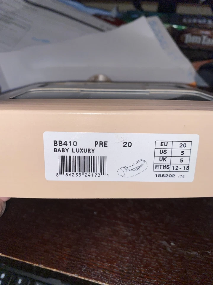 Nuevo Con Caja Bloch Zapatos de Bebé Púrpura Negro EE. UU. 5 UE 20 Brillante Diseñador de Lujo Foto 4 de 4