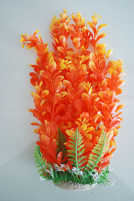 Aquarium Pflanzen Ca. 50 CM Hoch Orange & Gelb Geeignet für Alle Aquarien