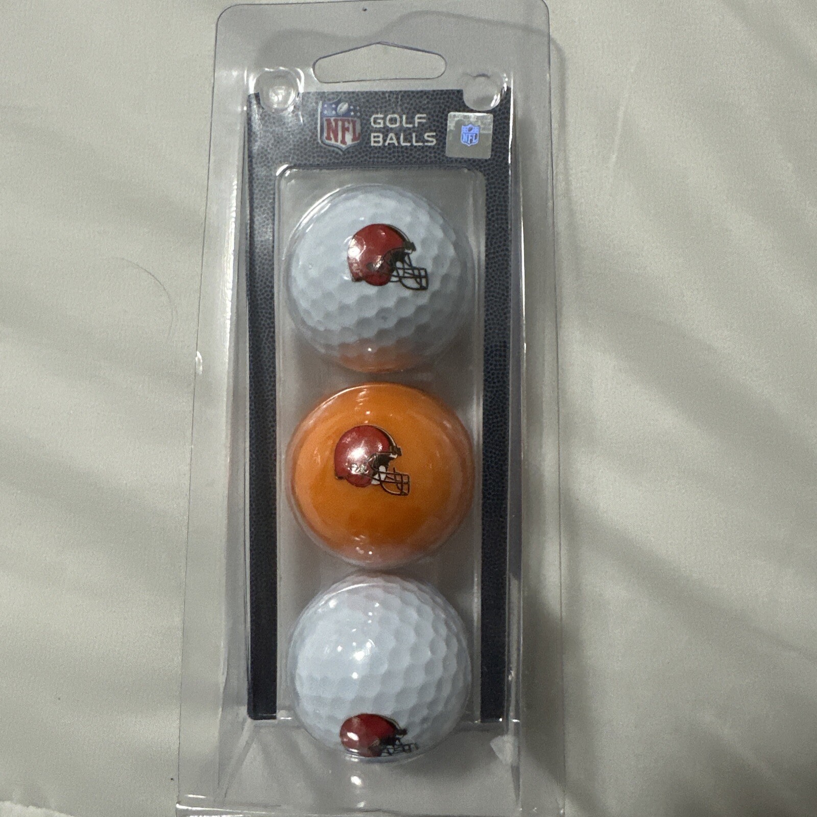 NFL Cleveland Browns Regulation Size Golf Balls, 3 Pack