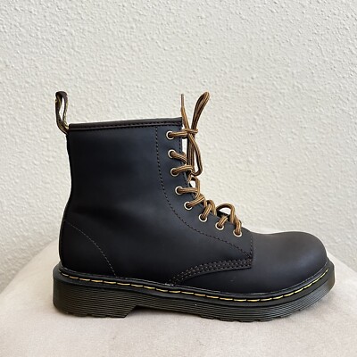 Dr. Martens 1460 Dark Brown Wildhorse Leather Lace Up Boots Ladies 5 Men s 4