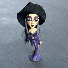 2006 Paper Magic Group Latex Foam Sexy Purple Witch Halloween Prop 20" Statue