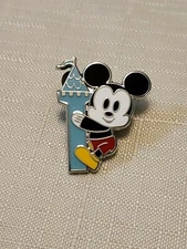 Disney Park Pals Pin Mystery Box Mickey Mouse holding Castle
