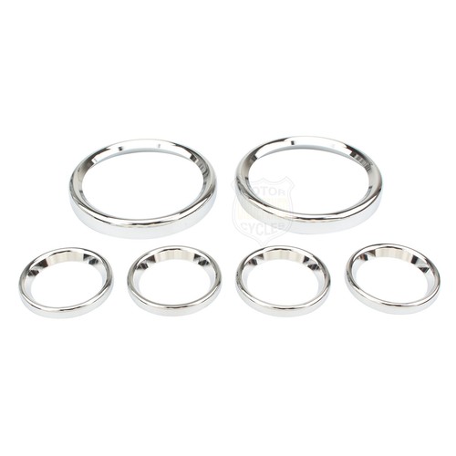 Speedometer Gauge Bezel Cover Kits For Harley Touring Electra Street Tour Glide - Picture 6 of 12