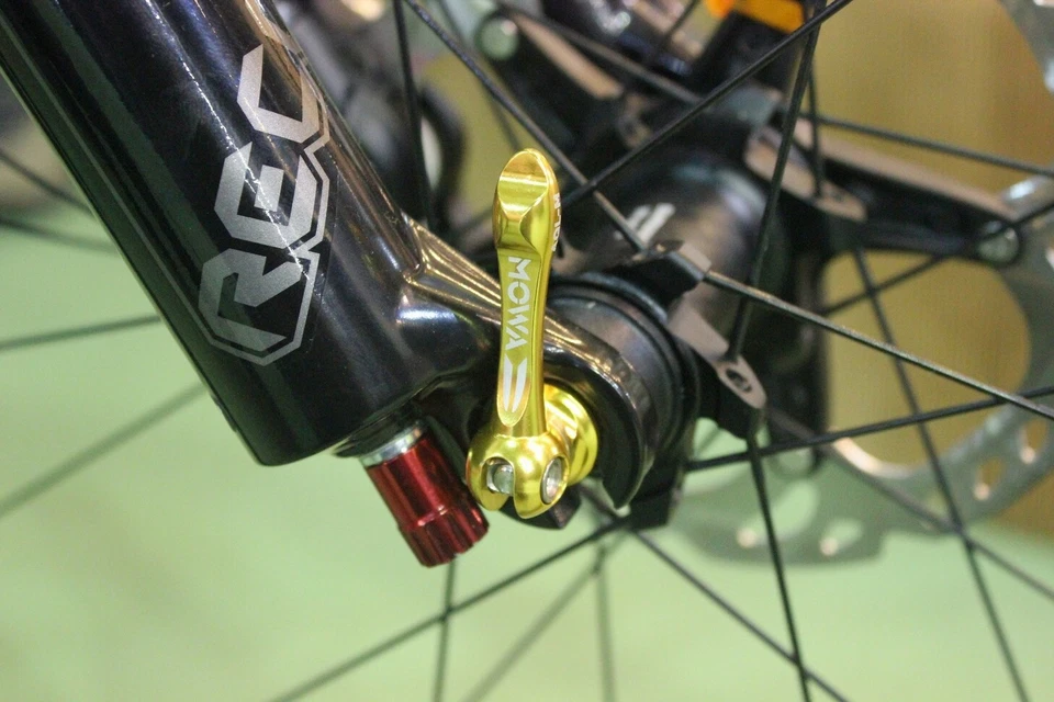 Espetos MOWA Road Cyclocross Gravel eBike Cycle Ti eixo de titânio com alavancas QR - Imagem 4 de 4