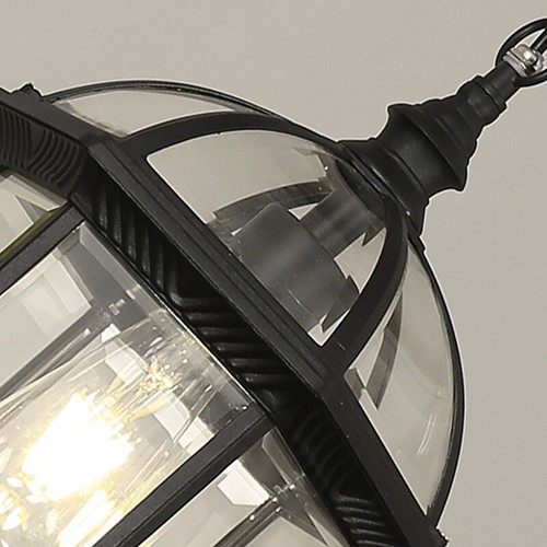 Outdoor Wall Lights Garden Wall Sconce Proch Glass Lighting Black Wall Lamp - Picture 4 of 13