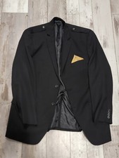  40-42 Men's Alfani Casual Blazer Midnight Black 2 Button Sport Coat Size Large