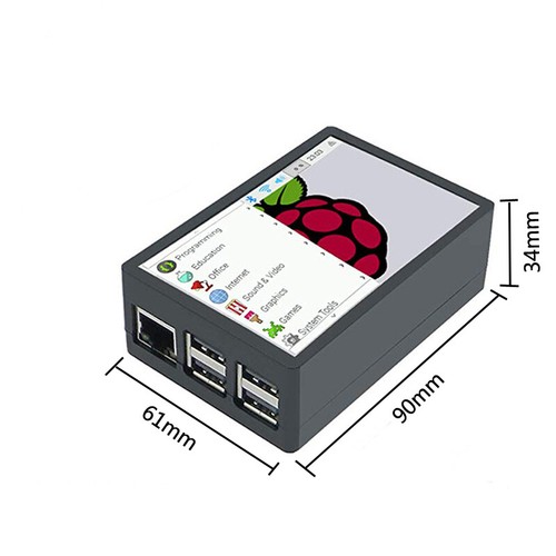 3,5 Zoll 320x480 Raspberry Pi 3 4 Touchscreen Monitor TFT LCD Display + Hülle - Bild 4 von 18