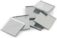 5 Mirror Tile Squares 3" x 3" inch Square Shape Real GLASS Craft MIRRORS 242412