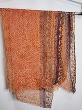 Pre-owned Ethnic Pakistani Indian Duppata Saree Scarf Printed Wrap Stole D106 