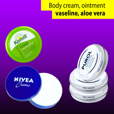 FREE SHIPPING  Purol, Nivea, Kamill, moisturizing cream, vaseline, ointment