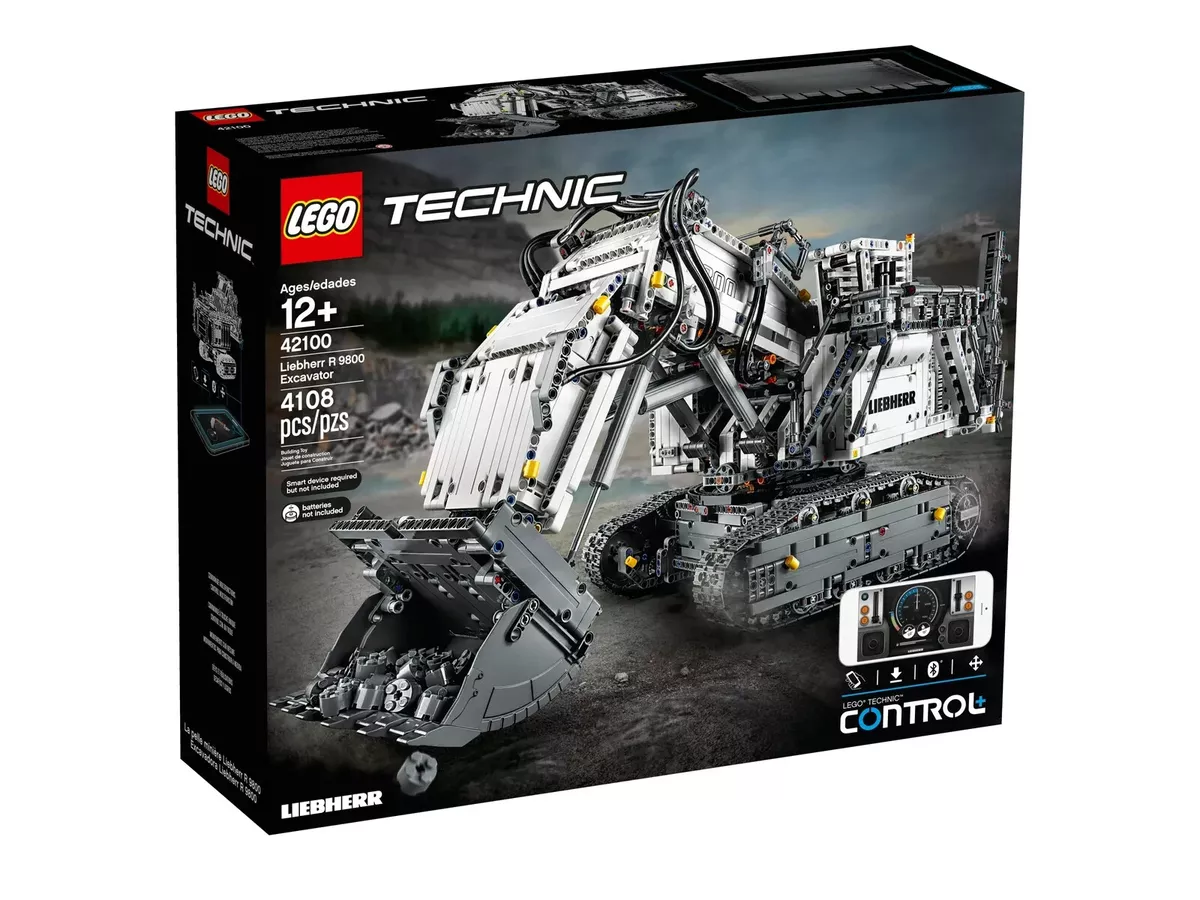 LEGO TECHNIC Liebherr R 9800 Excavator 42100 POWERED UP BRAND