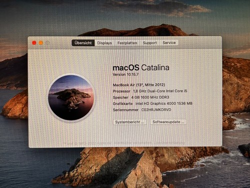 Apple MacBook Air 13,3 pouces mi-2012 4 Go/256 Go - Photo 3/14