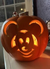 Vintage 1998 Disney Mickey Mouse The Paper Magic Group 2 Sided Pumpkin Works