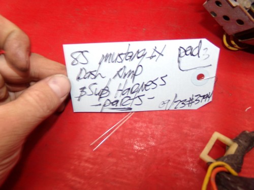 1985 85 FORD MUSTANG OEM USED DASH AMPLIFIER RADIO AMP WIRING HARNESS E5ZB LOOK - Picture 2 of 9