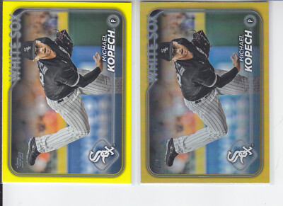 2 - 2024 Topps MICHAEL KOPECH Gold Foil + Yellow White Sox #109