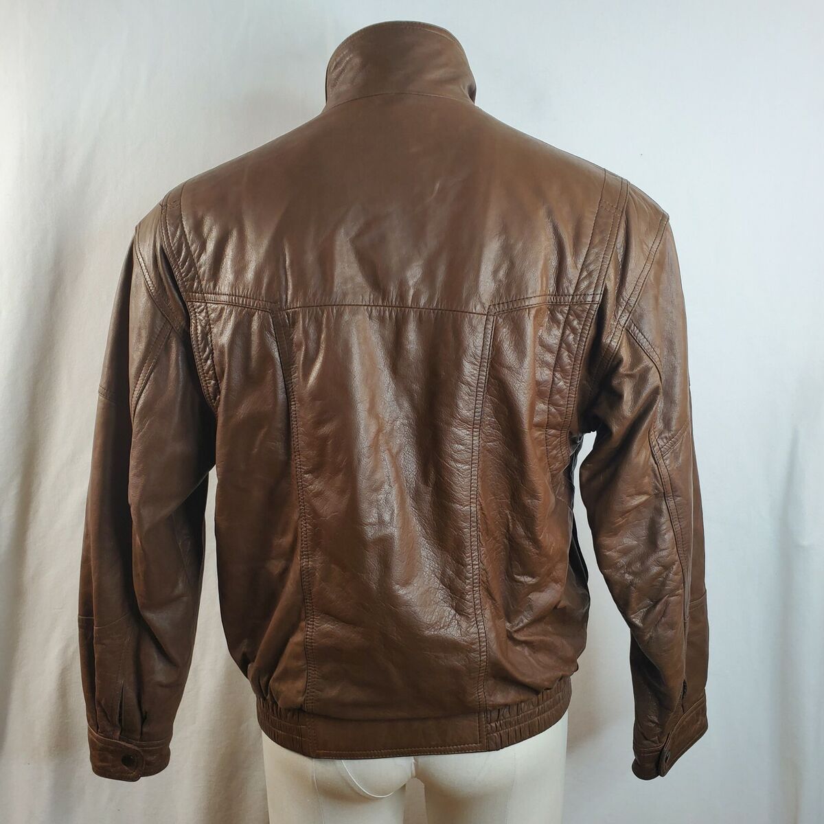 Vintage 90s retro 80s oldschool Leather Jacket Brown | eBay Vintage 90s retro 80s oldschool Leather Jacket Brown | eBay