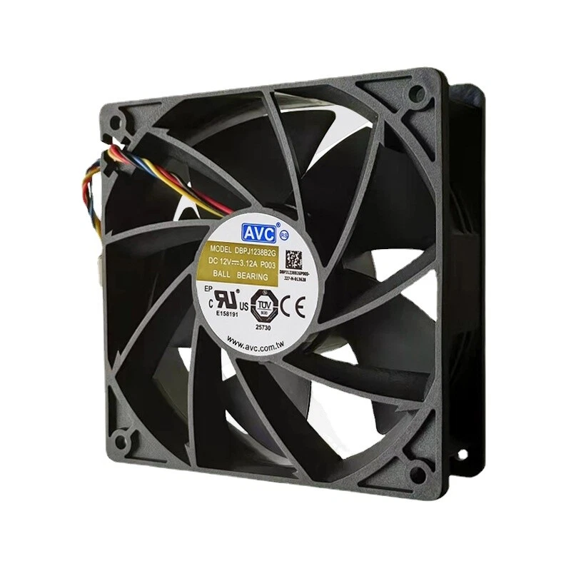 1pc AVC DBPJ1238B2G 12038 12V 3.12A 12cm double ball T2T T2 miner cooling fan - Image 3 of 4