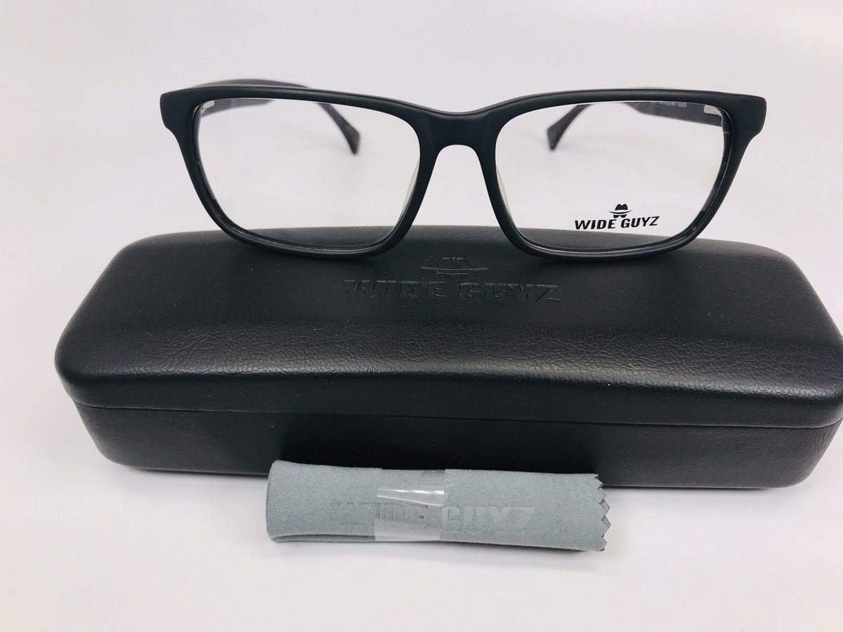 New Wide Guyz Matte Black SONNY Eyeglasses 58mm for The 