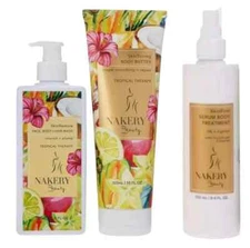 Nakery Beauty Tropical Therapy 3 Piece Set Repair Cleanse Firm Lift Smooth New