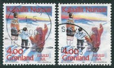 Greenland 254,used.Michel 229. Christmas 1992.