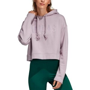 adidas purple cropped hoodie