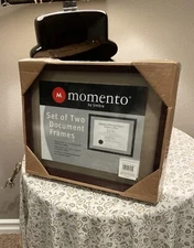 UMBRA momento DOCUMENT FRAMES Certificate Collage Glass 8.5x11” WALNUT Dark Wood