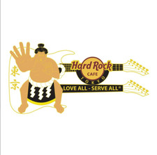 Hard Rock Cafe TOKYO 東京 City Guitar Pin Sumo Wrestler Rikishi New Design