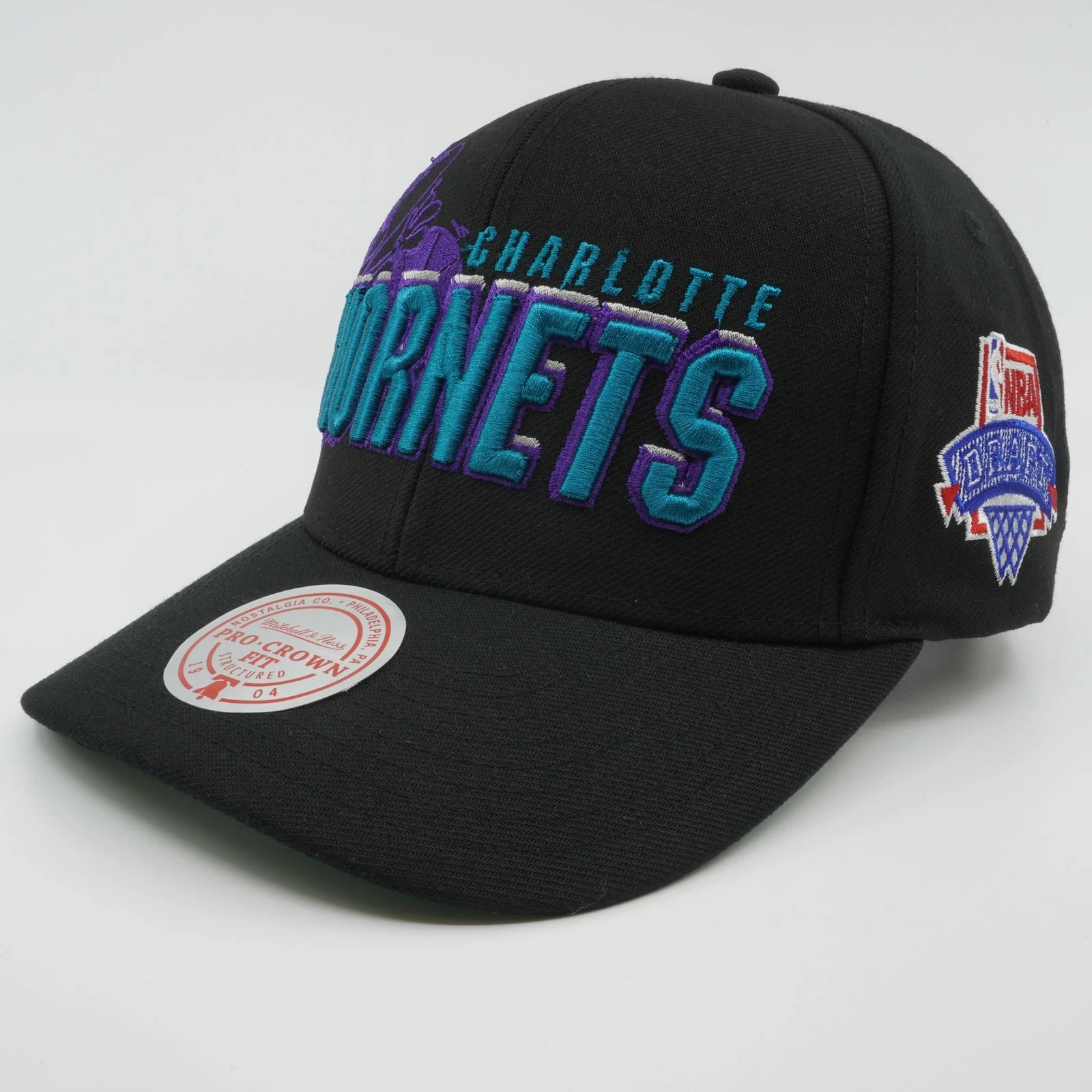 MENS MITCHELL & NESS NBA BEST IN CLASS SNAPBACK HWC HORNETS - BLACK
