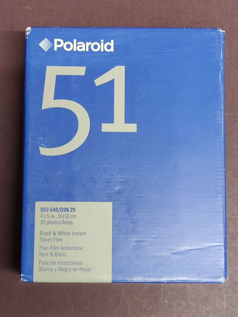 Polaroid Type 51 Instant Print Black And White Film 20 Photos Unopened