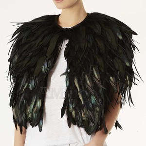 feathers coat