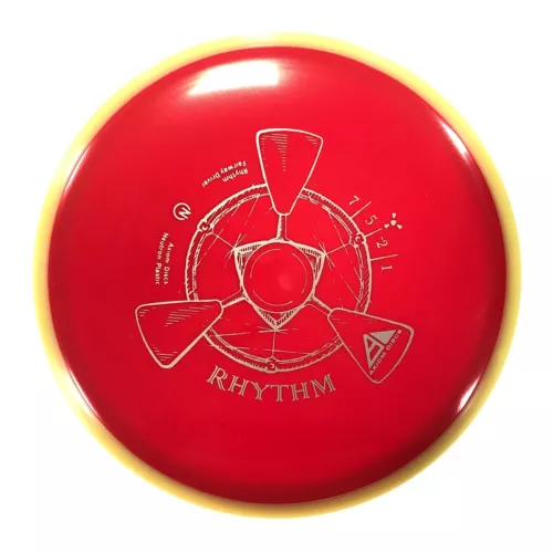 NEW DISC GOLF AXIOM NEUTRON RHYTHM FAIRWAY DRIVER 165g RED W/ YELLOW RIM
