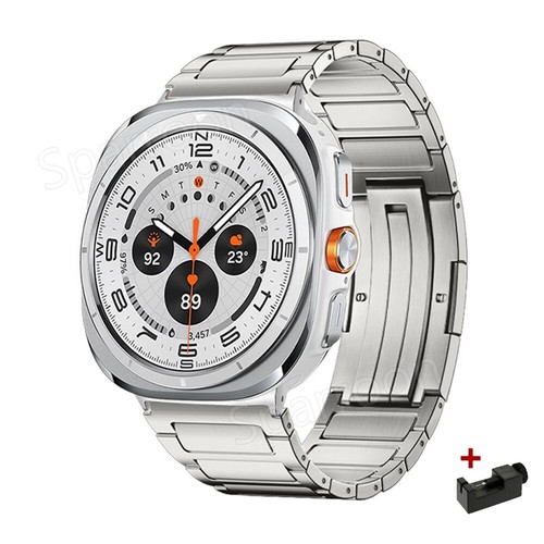 New Luxury Titanium Watch NO Gaps Strap For Samsung Galaxy Watch Ultra 47mm Band - Picture 13 of 19