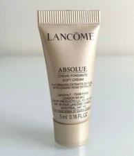 Lancome Absolue Soft Cream With Grand Rose Extracts Travel Mini 0.16oz/5ml New