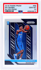 2018 Panini Prizm Mo Bamba Silver Prizm #99 PSA 10 Rookie RC